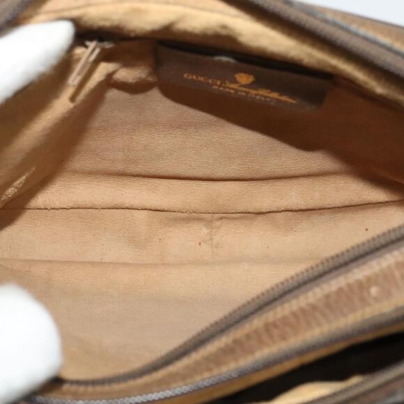 GUCCI GG Supreme Web Sherry Line Bag Pvc Beige Gold 904 02 049 - Picture 16 of 16